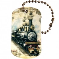Steampunk Travel Tag - The Train