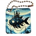 Steampunk Travel Tag - The Kingfish