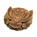Steampunk Wooden Geocoin - Owl