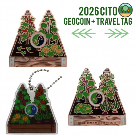 2026 CITO Geocoin and Travel Tag Set (2 Trackables)