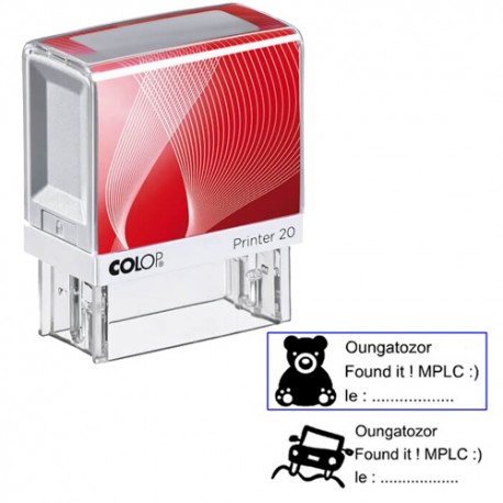 Tampon rectangulaire 38x14mm - Colop Printer 20