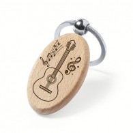 Porte-clés en bois personnalisé - Ovale