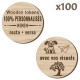 Wooden Tokens personnalisés - Lot de 100