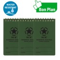 Carnet Étanche All Weather - Lot de 3