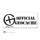 Sticker transparent "Official Geocache"
