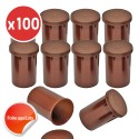 Mega Pack Film canister x100 - Marron