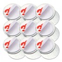 Contre plaque métallique adhésif – Ø 20 x 0,6 mm - Lot de 12