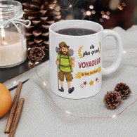 Mug "élu plus grand voyageur de tous les temps"