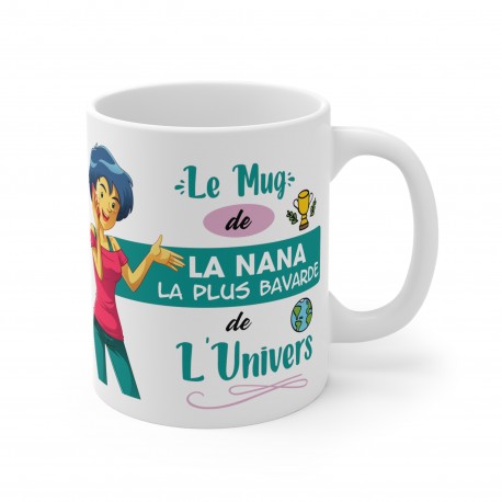 Mug "la nana la plus bavarde de l'univers"