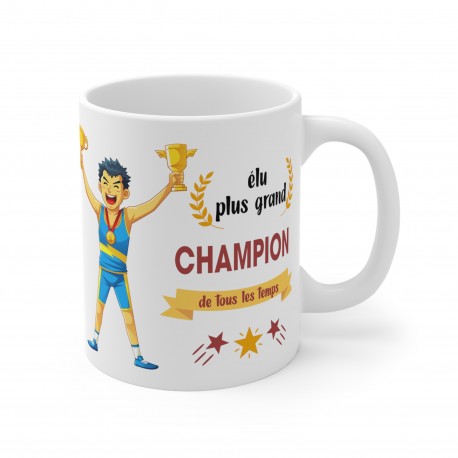 Mug "élu plus grand champion de tous les temps"
