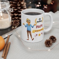 Mug "élu meilleur papi de tous les temps"