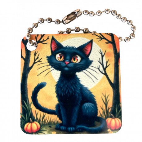 Travel Tag Halloween - Black Cat